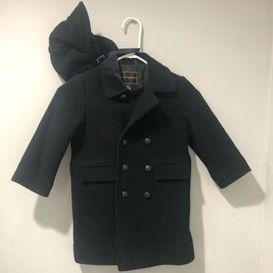 Rothchild black peacoat with matching hat